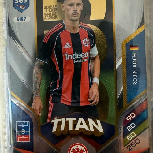 Titan Adrenalyn Fifa 365 2026 cards new, pack of 8 teams