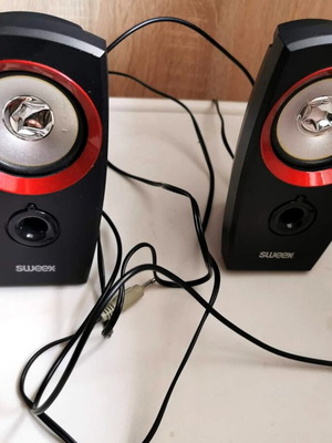 Sweex computer speakers Stereo 2.0 used, wired