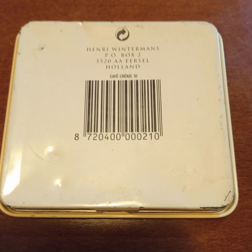 Cafe Cream Henri Wintermans metal cigar box used