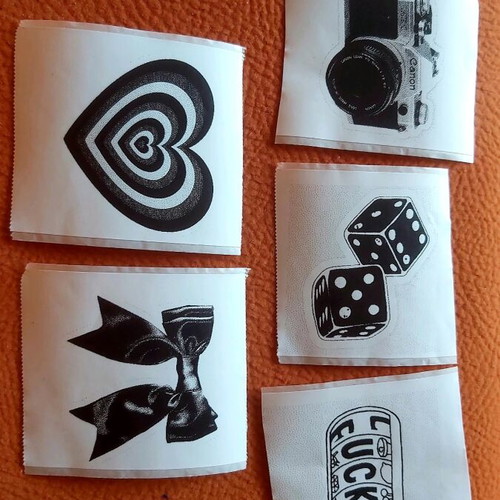 Stickers new, set of 5 with various designs