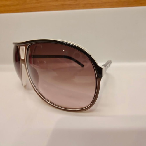 Dior Homme sunglasses, brown gradient lenses, brown and white frame