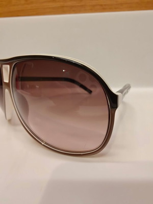 Dior Homme sunglasses, brown gradient lenses, brown and white frame