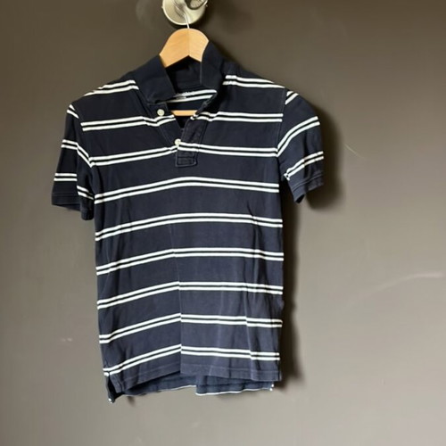 Polo shirt GAP used, white and blue, age 8