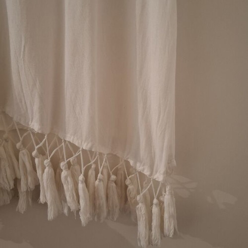 White kaftan Achilleas Accessories like new, breathable fabric