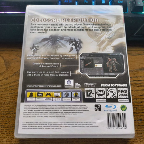 Armored Core For Answer PS3 sealed, new