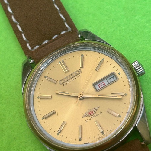 Citizen vintage watch used, automatic and manual, 36mm diameter