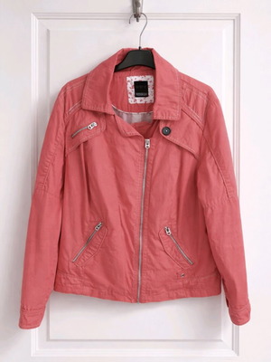 Yessica Coral Pink Jacket lightweight, used cotton