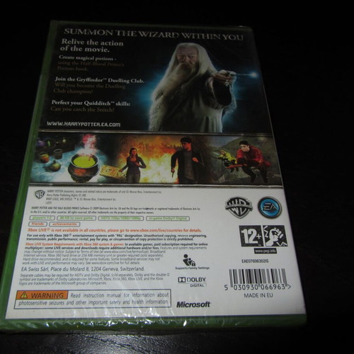 Harry Potter And The Half Blood Prince Xbox 360 καινούργιο σφραγισμένο