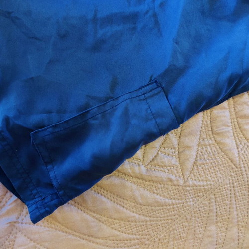 Men's swim shorts blue striped like new, size XL