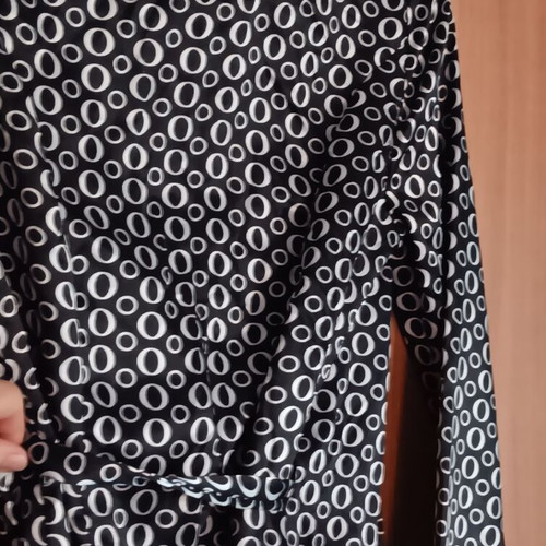 Northland small robe-dress, black and white