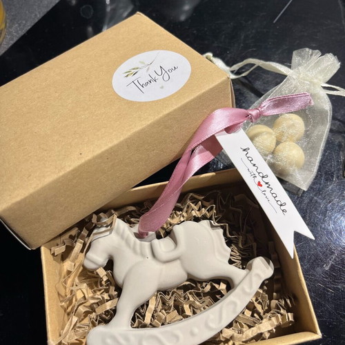 Horse Baptism Favors New, Set of 60 Handmade Plaster