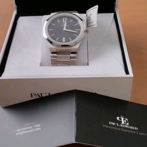 Paul Edward Razor Black Edition men's watch, Italian design