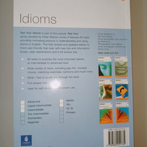 Test Your Idioms book like new, self-study edition