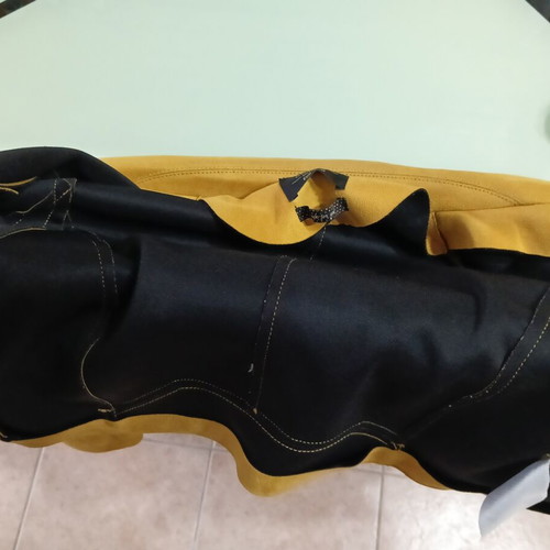 Clock House women's leather jacket like new, yellow, size L
