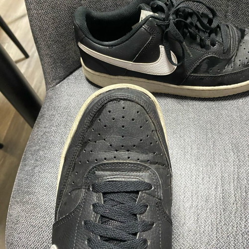 Nike black sneakers used, size 43