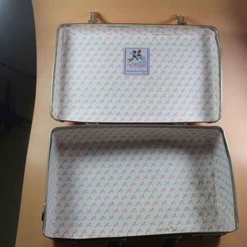 Retro school lunch bag used with lock 38x24 cm