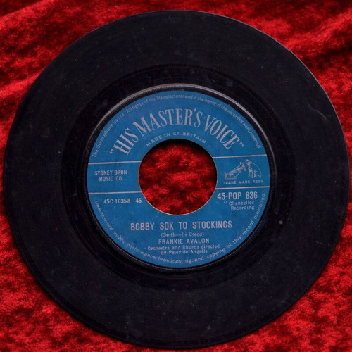 Frankie Avalon Bobby Sox To Stockings / A Boy Without A Girl 7" Single used