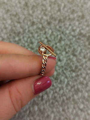 Adjustable ring in rose gold, like new