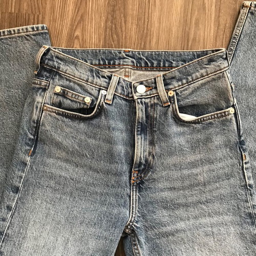 Arket Classic Blue Jeans New, 100% Organic Cotton, Size 25