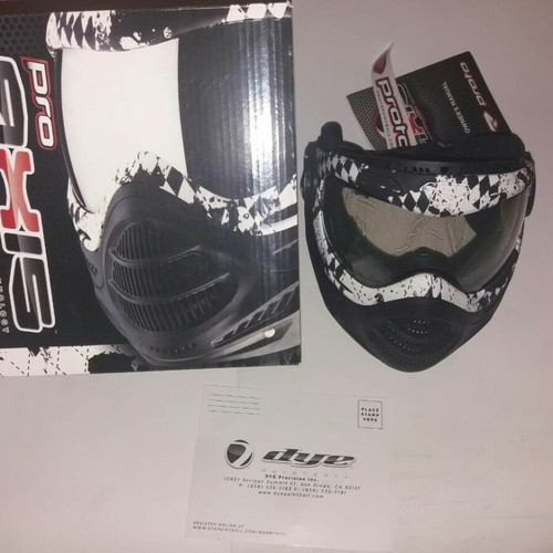 Paintball Mask Dye Aixs Pro New With Double Lens