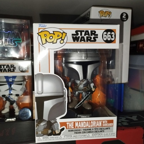 Star Wars The Mandalorian with Darksaber Funko Pop 663