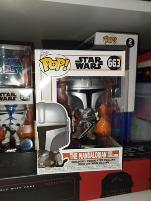 Star Wars The Mandalorian with Darksaber Funko Pop 663