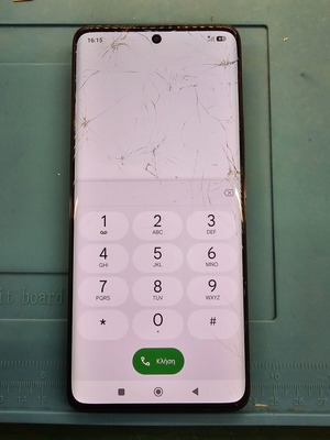 Original Display Redmi Note 14 Pro 5G Black cracked glass