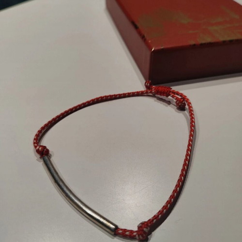 Macrame bracelet martis new with stainless steel element