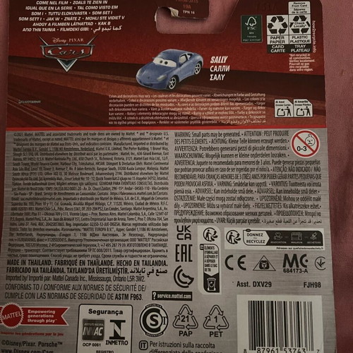 Disney Pixar Cars Sally Carrera die-cast 1:55 brand new in box