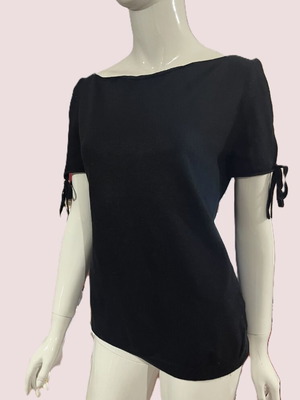 DKNY knitted blouse XL black like new, elastic