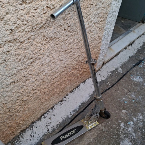 Stainless Steel Scooter and 2 Used Waveboards for Street Surfing