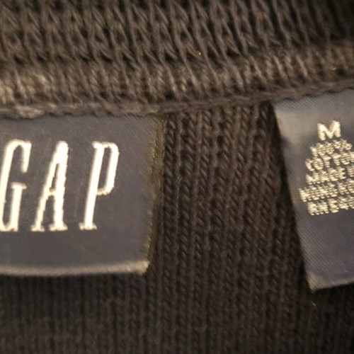 GAP men's sweatshirt dark blue with beige stripes size M like new