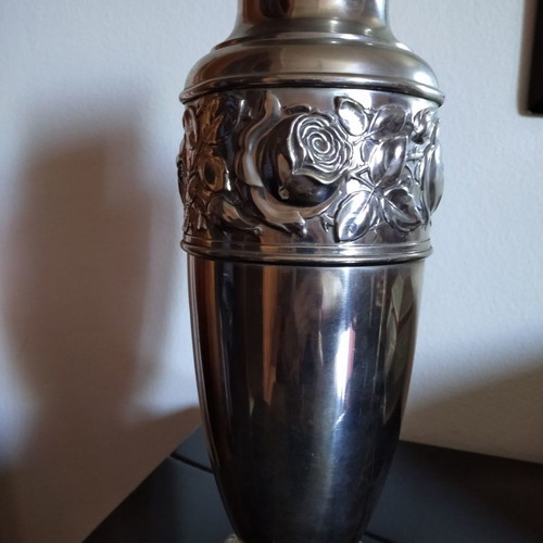 Brass vases used, set of two, Plata Gutenberg Lenk Austria