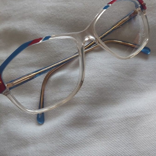 Vintage women's eyeglass frame blue and pink, like new