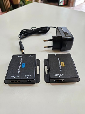HDMI Extender EX701 νέος, καλώδιο LAN Cat5e/Cat6, 1080P@60Hz TX + RX σετ