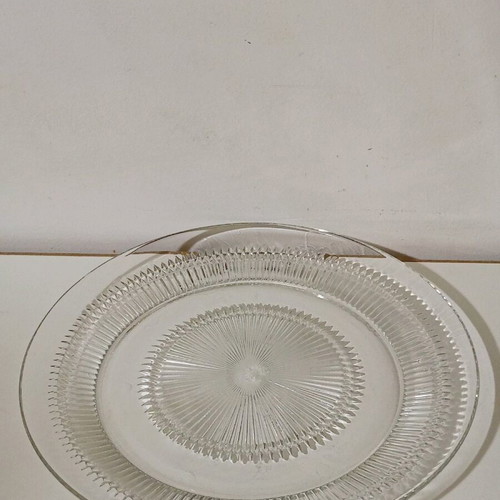 Crystal wedding cake platter like new, 32 cm
