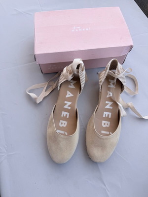 Manebi Espadrilles No41 like new, beige