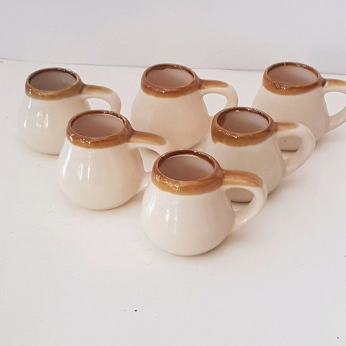 Handmade decorative cups used