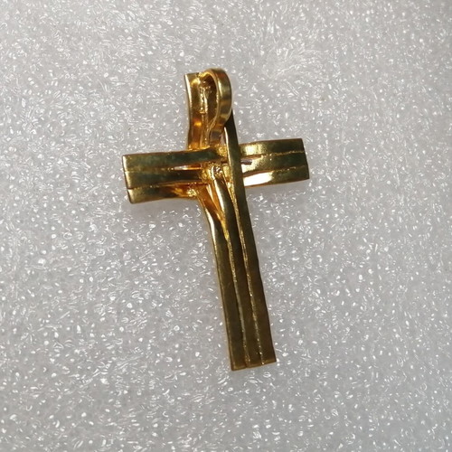 Silver 925 cross gold plated handmade new
