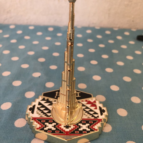 Metallic Burj Khalifa souvenir decoration