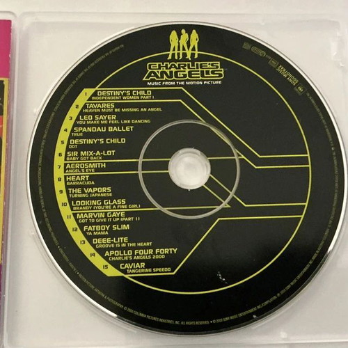 Charlie's Angels Soundtrack CD used, music from the motion picture