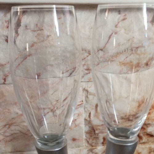 Moet and Chandon champagne glass sets like new, 2 sets