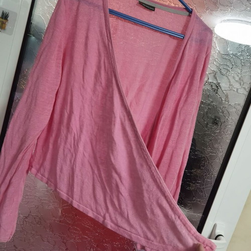 Pink cardigan Street One like new, size S