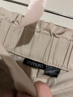 Linen skirt beige with belt like new, size M 38 10