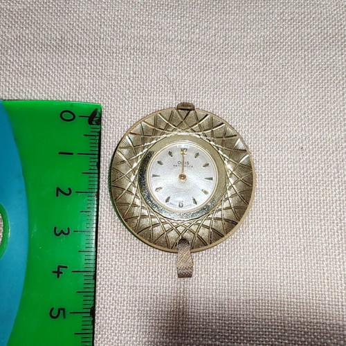 Oris pocket watch like new, mechanical with gold case