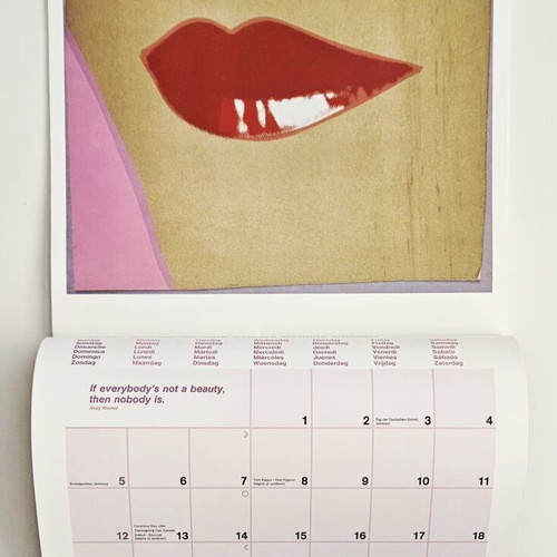 Andy Warhol 2008 wall calendar like new