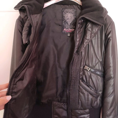 Miss Denim jacket small, like new, black