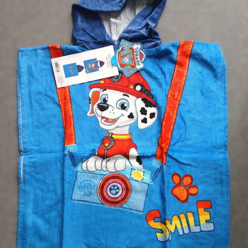 Paw Patrol Marshall Kids Poncho Towel new, cotton, 50x100 cm