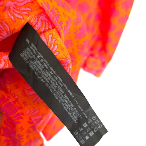 Zara caftan like new, orange and pink, 100% cotton, size L