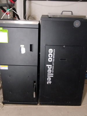 Kiturami pellet boiler 52Kw model KRP50 like new